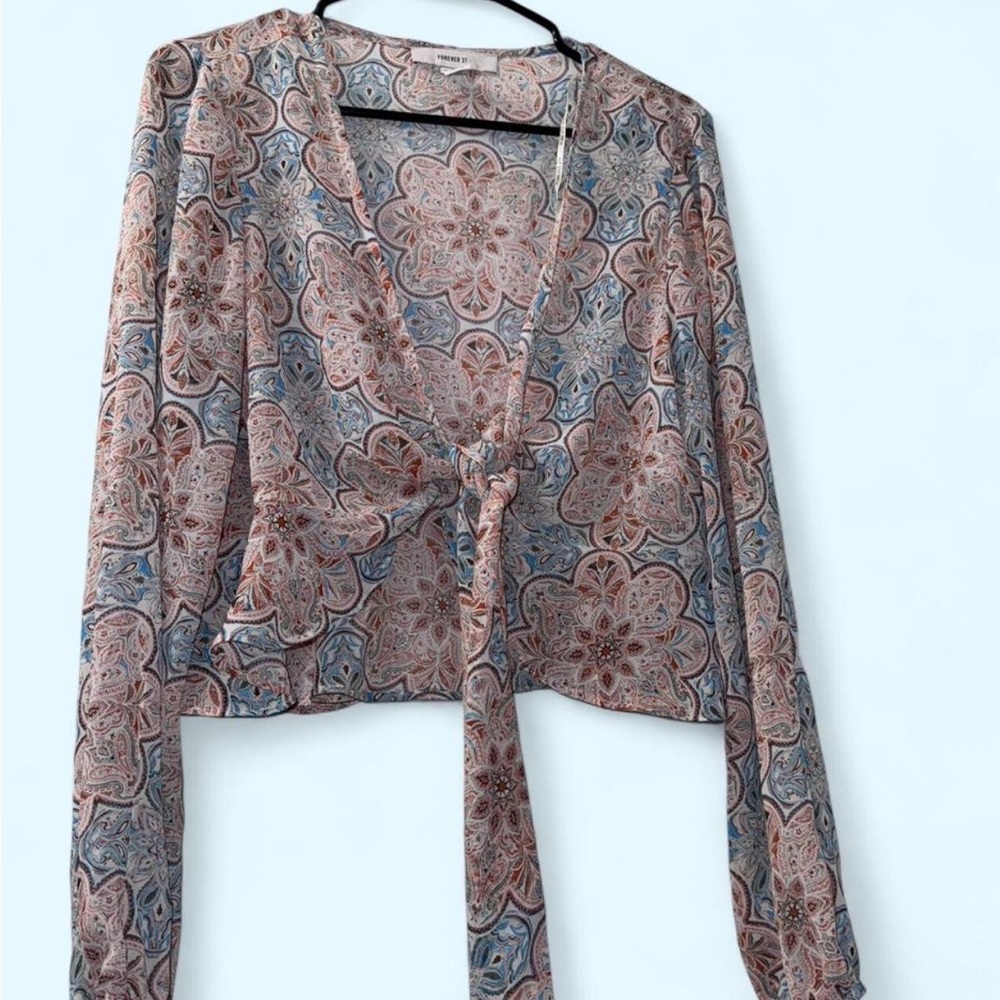 Forever 21 Paisley Print Blouse